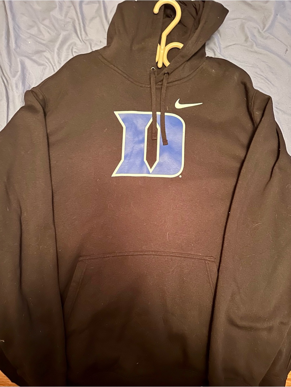 Nike Black Hoodie with Blue Duke Logo